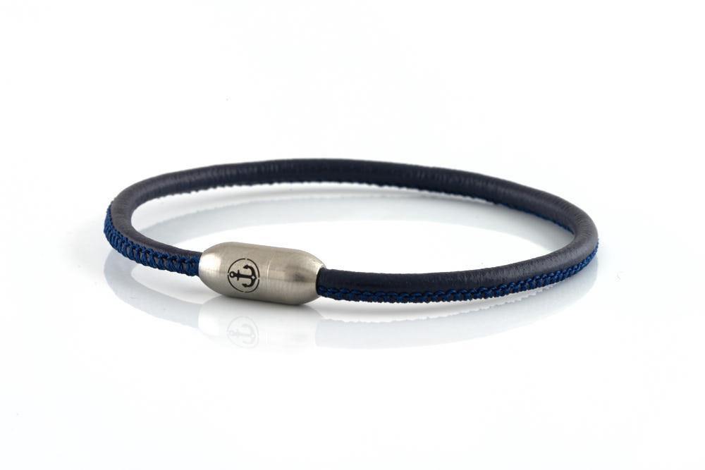 NEPTN Bracelet AURORA Anker Stahl single 3 Ozean-Nappa