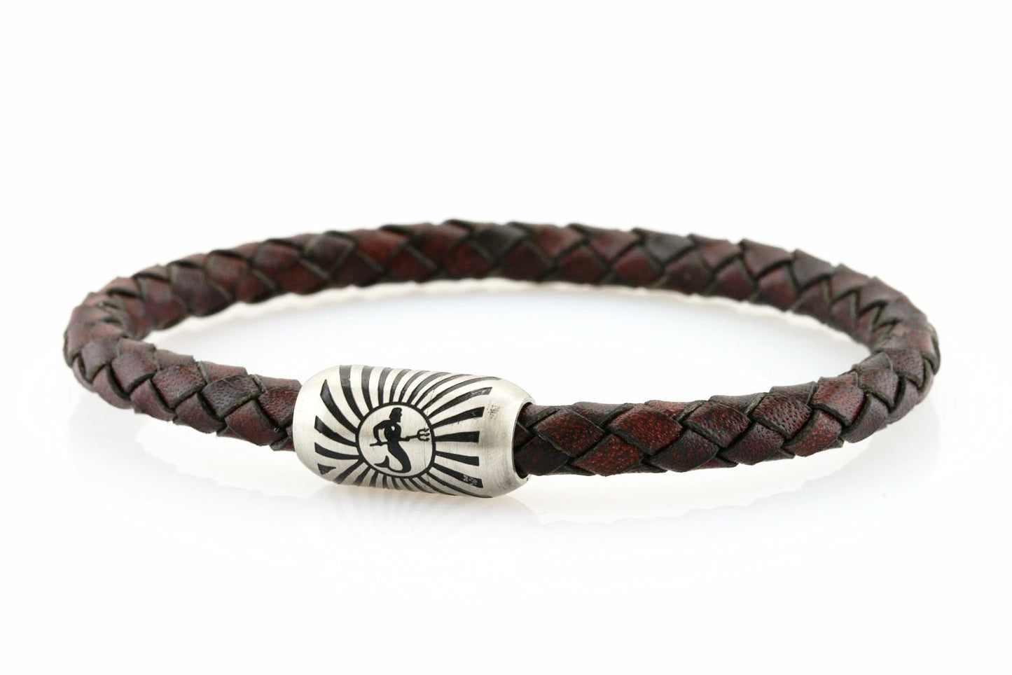bracelet-man-Bootsmann-6-Neptn-Leder-Neptn-Lux-Stahl-Antic-Braun