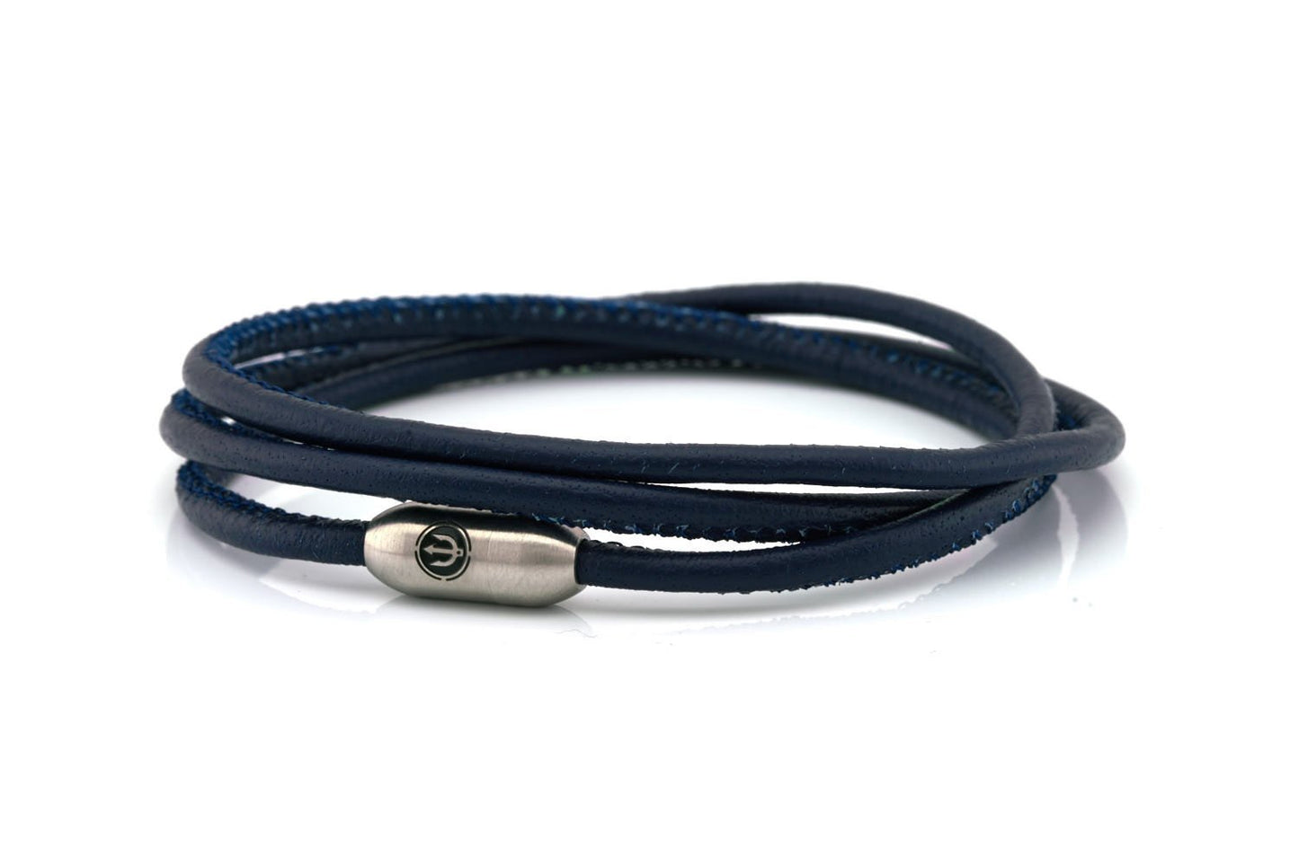 Neptn Bracelet AURORA Trident Stahl triple 3 Ozean-Nappa