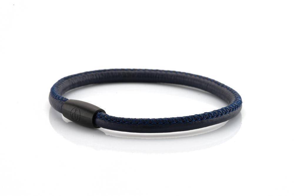 neptn women bracelet JUNO Anker Schwarz Single 4  ocean nappa leather
